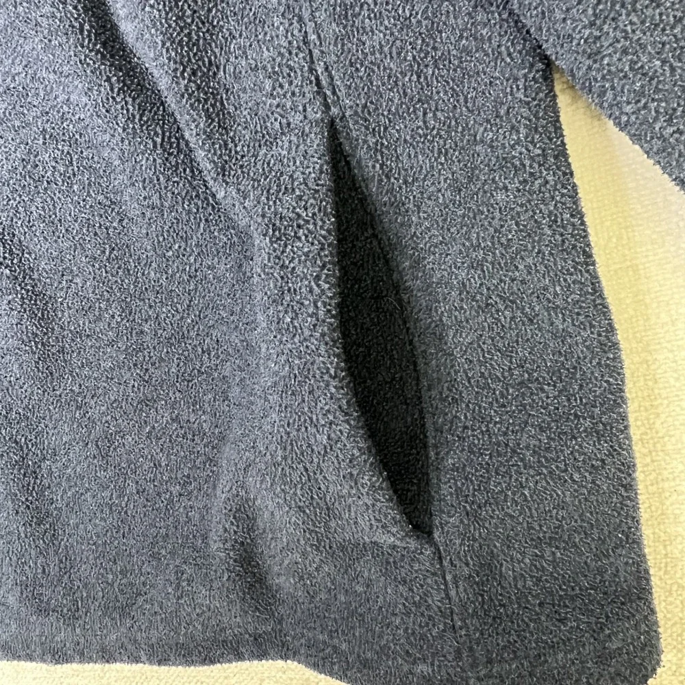 The North Face Denali Half Zip Fleece Jacket Navy Blue Half Zip Pocket Men's XL
